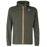 Grüne Windjacke für Damen und Herren von K-WAY „Le vrai 4.0 Claude“ Ansicht 3