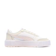 Baskets Blanc/Rose/Beige Femme Puma Carina Mia vue 2