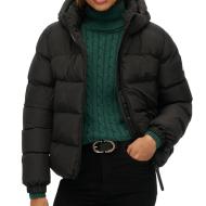 Doudoune Noire Femme Superdry Hooded pas cher