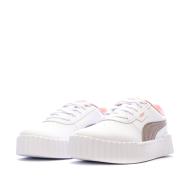 Weiße Puma Carina 3.0 Sneaker für Mädchen Ansicht 6