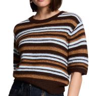 Jersey a rayas marrón para mujer Morgan MFIFI barato