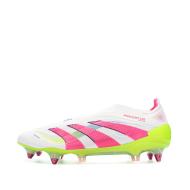 Chaussures de Foot Blanc/Rose Adidas Predator Elite Ll SG pas cher