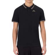 Polo Noir Homme Kappa Logo Korpo