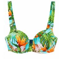 Top de bañador turquesa/verde para mujer Grain de Sable Naia barato
