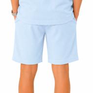Short Bleu Garçon Paname Brothers Poly Texture vue 2