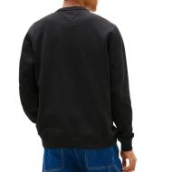Sweat Noir Homme Tommy Hilfiger Badge Crewss vue 2
