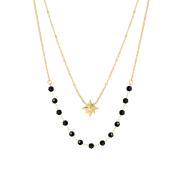 Clio Blue Women's Gold/Black Necklace CO4086S Photo of the Espace des Marques %store% store - view of %key%