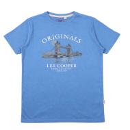 T-Shirt Bleu Homme Lee Cooper LCN820 vue 2
