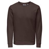 Dunkelbraunes Herren-Sweatshirt von Only & Sons Chase
