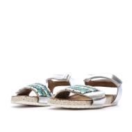 Girl's silver and pearl sandal Mod8 Mo Charlene Photo of the Espace des Marques %store% store - view of %key%