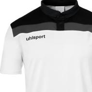 Weiß-schwarzes Herren-Polohemd „UHLSPORT Offense 23“ Ansicht 2