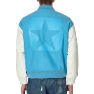 Blouson Turquoise/Blanc Homme Converse x FRGMT Varsity Jacket vue 2