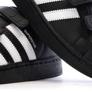 Baskets Noires Garçon Adidas Superstar vue 7