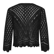 JDY Sun 3/4 Cropped Women's Black Cardigan Photo of the Espace des Marques %store% store - view of %key%