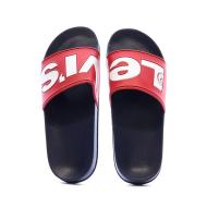 Claquettes Rouge Garçon Levi's June vue 3