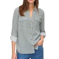 Vero Moda Bumpy Women's Green/White Shirt affordable