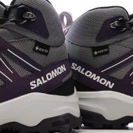Zapatillas de senderismo grises/negras para mujer Salomon Thundercross ver 7