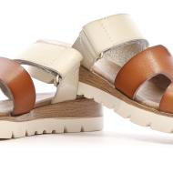 Camel/Ecru Women's Sandals Xti 144125 Photo of the Espace des Marques %store% store - view of %key%