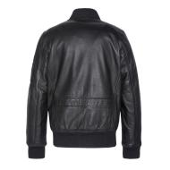 Lederjacke Schwarz Mann Schott LCBOMBA Ansicht 2