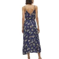 Women's navy/yellow patterned dress Vero Moda Easy Joy Photo of the Espace des Marques %store% store - view of %key%