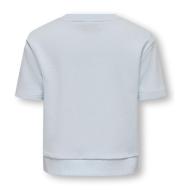 T-Shirt Bleu Fille Kids ONLY Kmgsolina vue 2