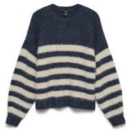 Pull rayé Marine Femme Vero Moda Fotove Stripe pas cher
