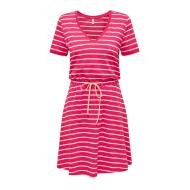 Rosa gestreiftes Kleid für Frauen ONLY 15320317 günstig