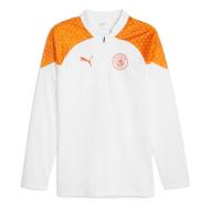 Manchester City Sweat 1/4 White/Orange Man Puma 2023/2024 affordable