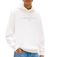 Sweat Blanc Homme Tommy Hilfiger Washed DM0DM20746