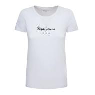 Camiseta de mujer blanca/negra Pepe jeans New Virginia