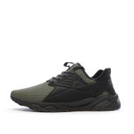 Schwarze/Khaki Jungen Sneakers Kappa San Puerto Lace