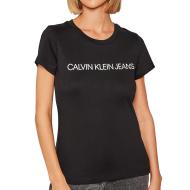 Lot x2 T-shirts Noir Femme Calvin Klein Slim vue 2