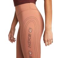 Orangefarbene Leggings für Frauen Nike Luxe Ansicht 2