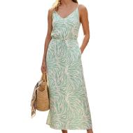 Kleid Grün/Beige Frau Vero Moda Easy Joy günstig