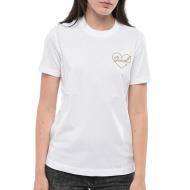 T-Shirt Blanc Femme Diesel T-reg 53-d Maglietta pas cher
