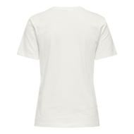 T-Shirt Blanc/Noir Femme Only Heart vue 2