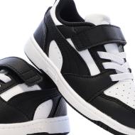 Schwarze/weiße Puma Rebounds Sneaker für Jungen Ansicht 7