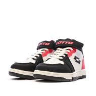 Lotto Ravenne Jungen Sneaker Weiß/Schwarz/Pink Ansicht 6