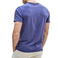 Camiseta azul para hombre Leandro Kansas ver 2