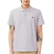 Lacoste Mela Herren-Polohemd in Grau meliert