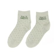 Chaussettes Vert Clair Femme Stella Green FOLLE DINGUE pas cher