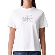 T-Shirt Blanc Femme Calvin Klein Jeans Classic Seasonal