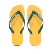 Chanclas amarillas unisex Havaianas Brasil Logo Infradito ver 3