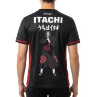 Camiseta de hombre de microfibra negra Freegun Naruto Shippuden Itachi ver 2