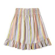 Girls' Pink/Yellow Stripe Skirt O'Neill Lilia Smocked Photo of the Espace des Marques %store% store - view of %key%