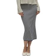 Marineblauer gestreifter Damenrock von Vero Moda, Gold Pinstripe günstig