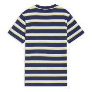 Puma Ess Elevated Striped Boys’ T-shirt – Navy/Yellow/White Photo of the Espace des Marques %store% store - view of %key%