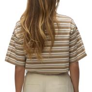 Braun/Weißes Damen-Polohemd von Vero Moda, Awmaren 2/4 Ansicht 2