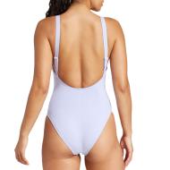 Damen Adidas Iconisea Badeanzug Violett Ansicht 2