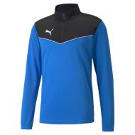 Men's Puma Indrise 1/4 Zip Sweat Top Black/Blue affordable